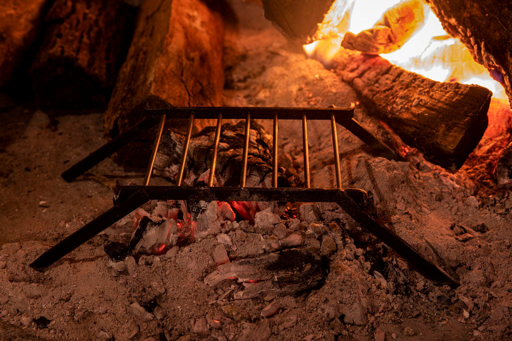 Small Folding Grate for Open Fire Historic Cooking