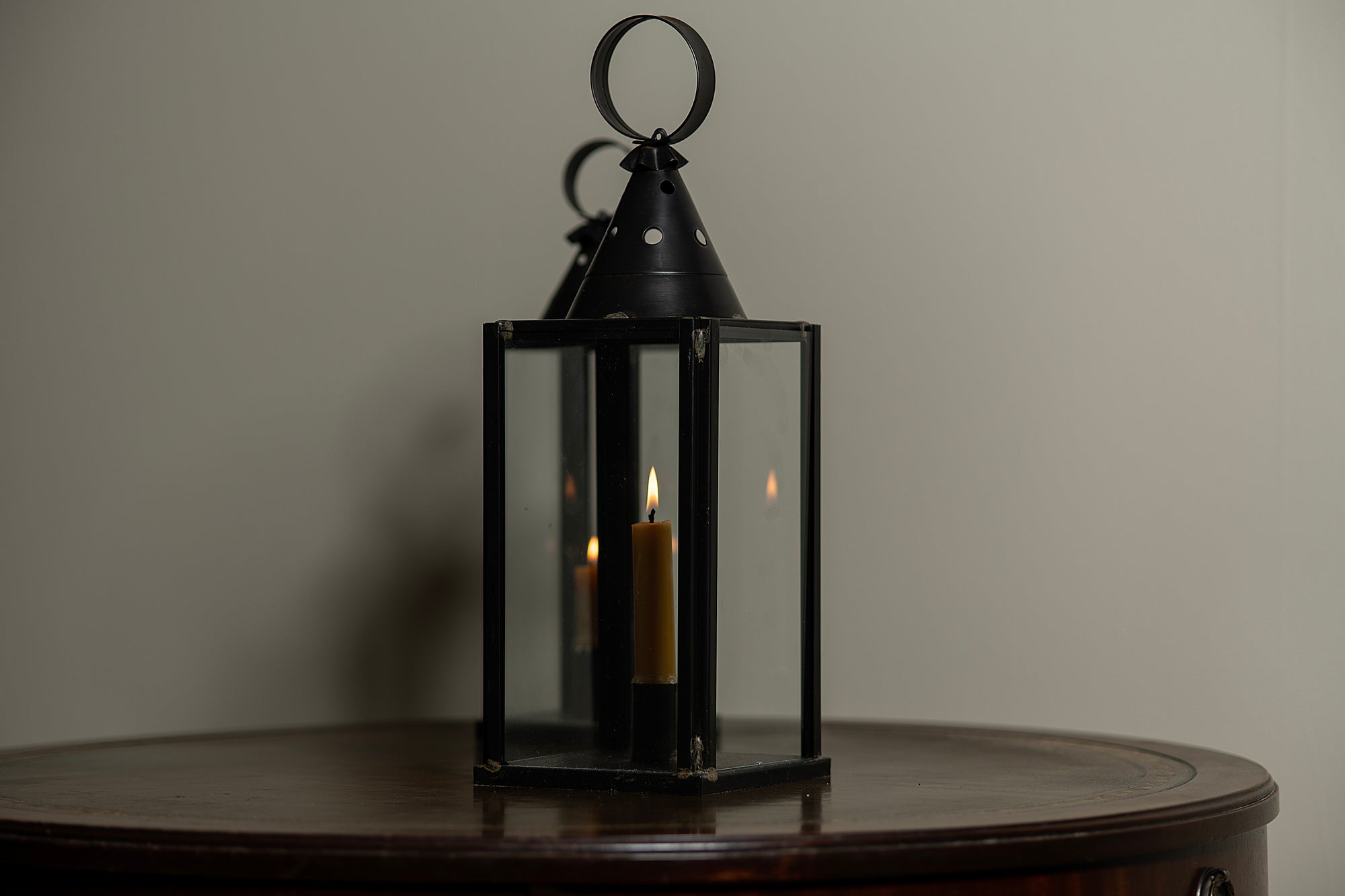 Iron Glass Sided Lantern