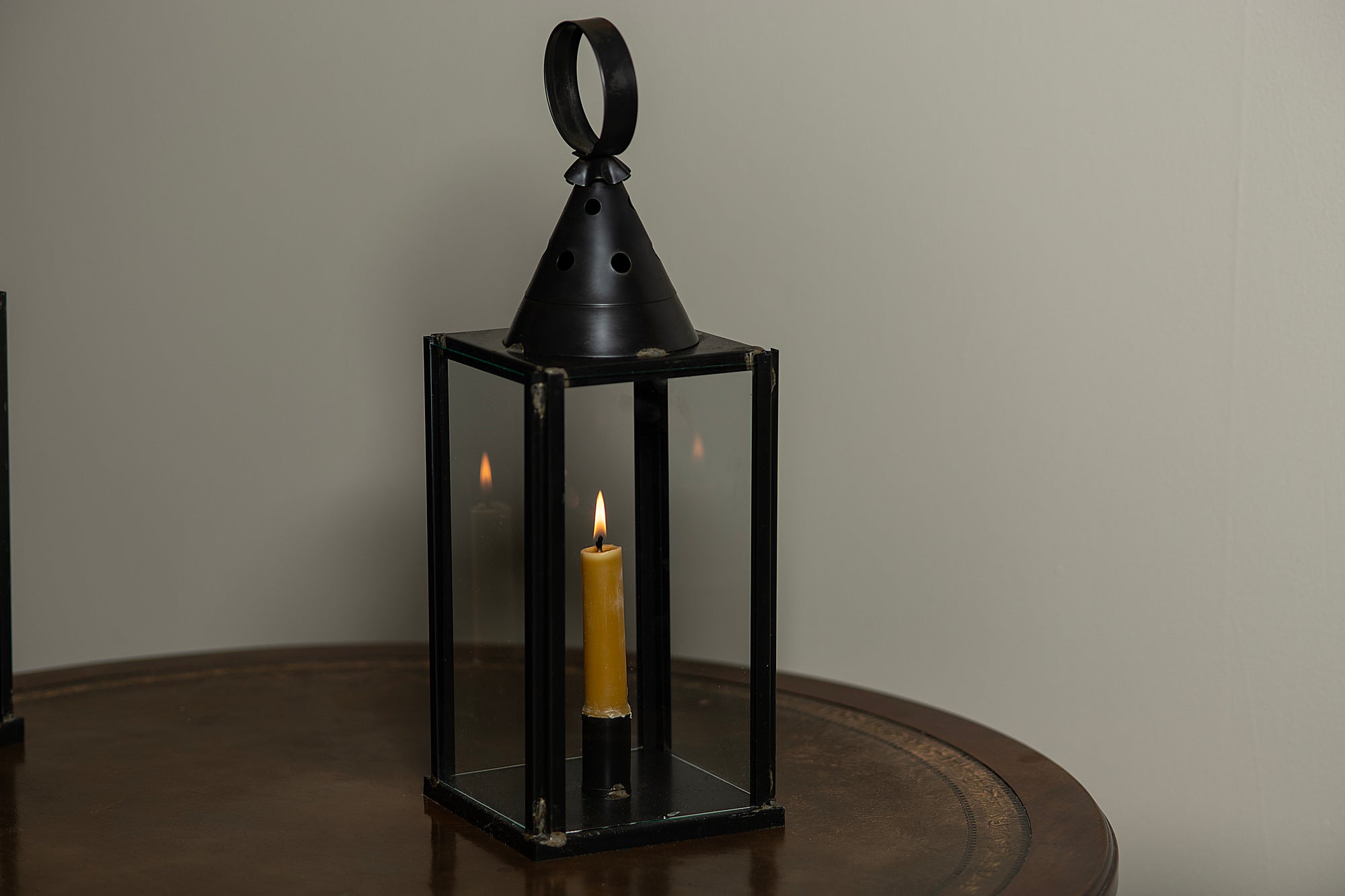 Iron Glass Sided Lantern